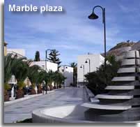 Marble plaza in Macael town
