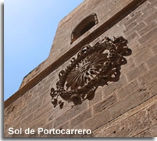 Cathedral wall with the Sol de Portocarrero