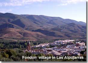 Village of Fondon in Las Alpujarras of Almeria in Andalucia
