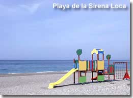 Play area on the Sirena Loca beach