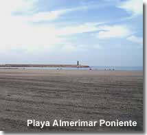 Almerimar Poniente beach, Almeria.