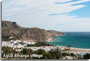 Andalucian village of Agua Amarga in the Cabo de Gata of Almeria.