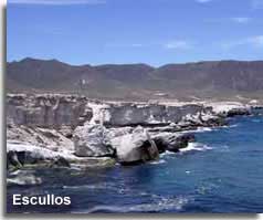 Escullos coastline and rock formations