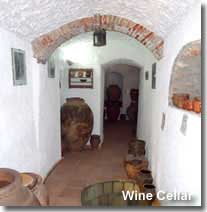 Wine cellar at the Cave Museum in Guadix