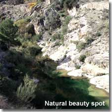Natural beauty spot in the mountains of Almeria