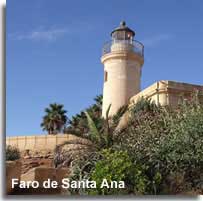 Fara de Santa Anna lighthouse in Roquetas