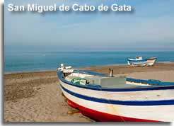 Fishing boat on Playa San Miguel de Cabo de Gata