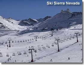 Skiing Sierra Nevada Andalucia