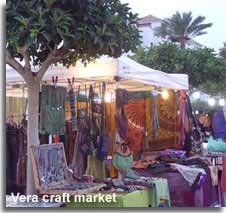 Evening market at Vera Playa