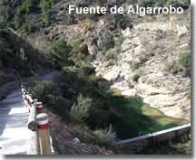 El Algarrobo beauty spot and natural spring water source