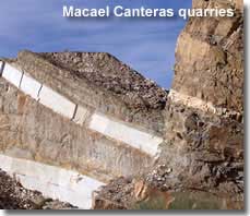 Macael marble mining zone in the Almanzora