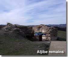 Aljibe remains from the Arabic citadel in Purchena