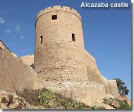 Almeria city Alcazaba castle
