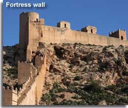 Fortress wall of the Almeria Alcazaba