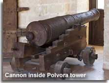 Cannon inside Gunpowder Tower