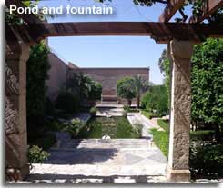 Alcazaba pond and fountain