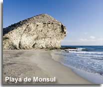 Remote beach in Almeria