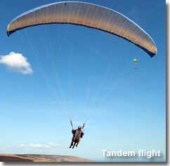 Tandem paragliding