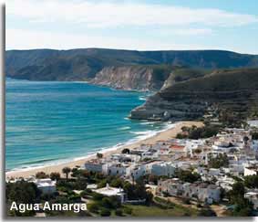 Agua Amarga beach and village