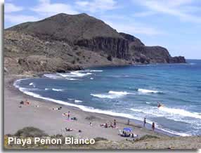 Penon Blanco beach at La Isleta del Moro.