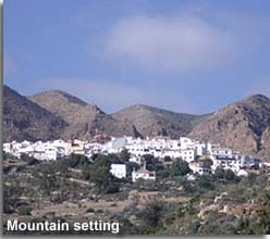 Bedar village mountain setting