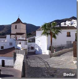 Bedar village in Almeria Spain