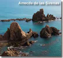 Sirenas reef rock formations