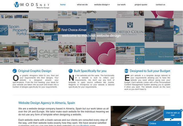 MODSnet Website Design