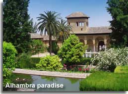 Alhambra garden setting