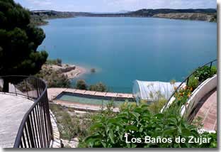 Los Baños de Zujar beside Lake Negratin in Granada