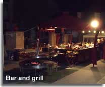 Outside bar and grill of the Fiesta