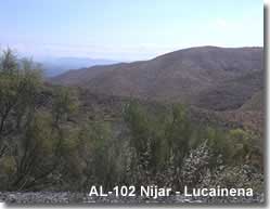 AL-3107 mounatin route from Lucainena to Nijar in Almeria