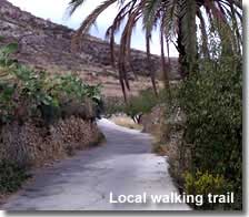 Walking route in Lucainena de las Torres