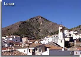 Whitewashed mountain village of Lucar