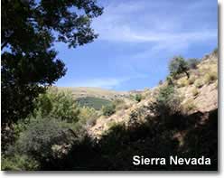Sierra Nevada mountain scenery in Almeria