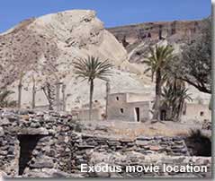 Stunning landscape backdrop on the Exodus movie set