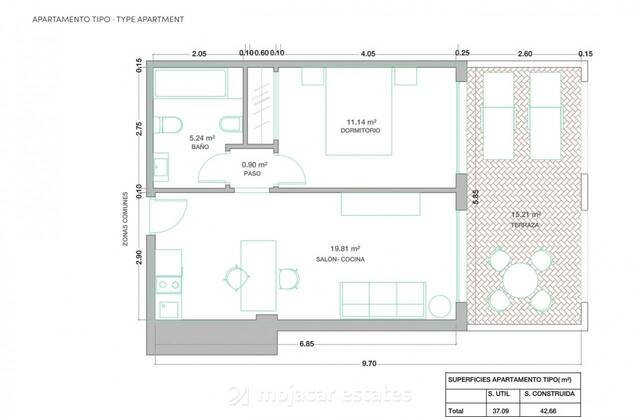 ME 2949: Apartment for Sale in Mojácar, Almería