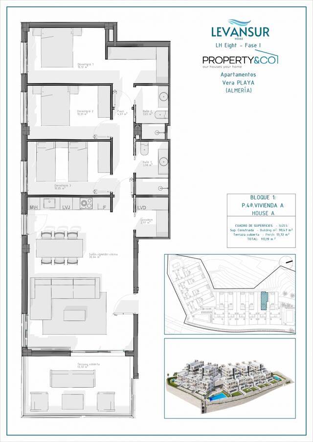 ME 3068: Apartment for Sale in Vera Playa, Almería