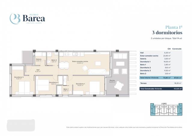 ME 3246: Apartment for Sale in Vera Playa, Almería