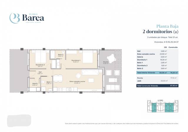 ME 3246: Apartment for Sale in Vera Playa, Almería