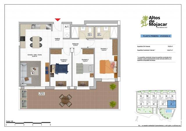 VHAP 2703: Apartment for Sale in Mojácar Playa, Almeria