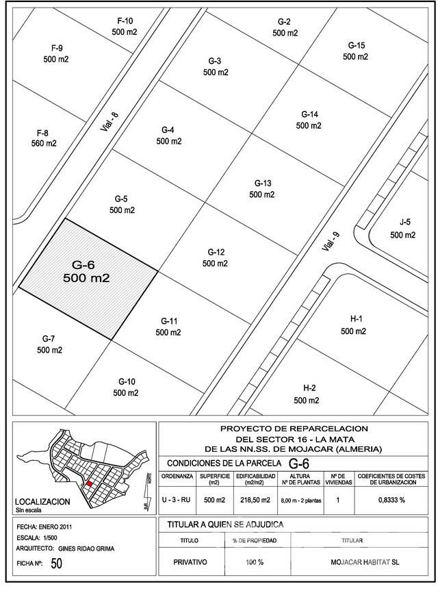 VIP7683: Land for Sale in Mojácar Playa, Almeria