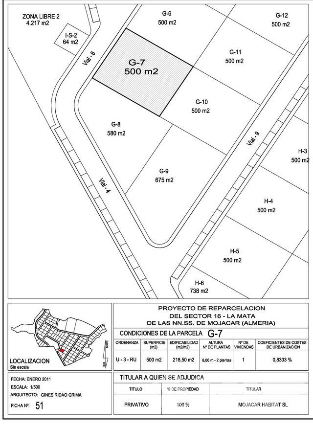 VIP7683: Land for Sale in Mojácar Playa, Almeria