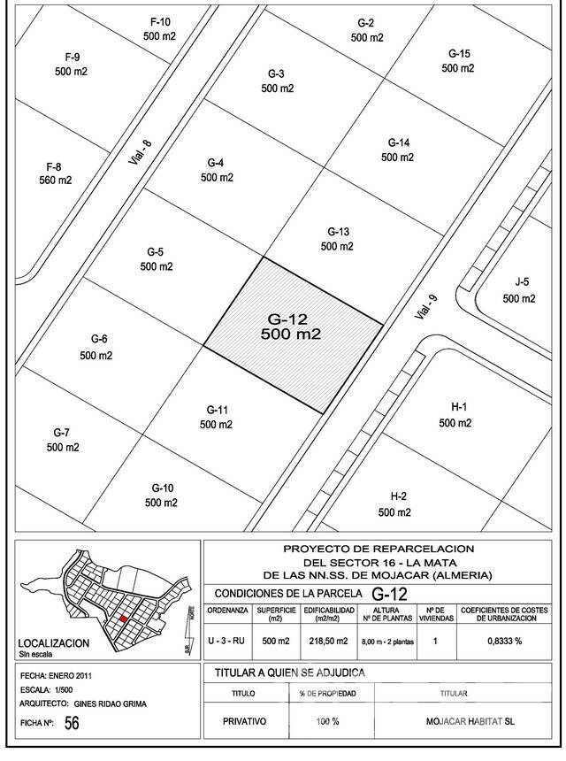 VIP7683: Land for Sale in Mojácar Playa, Almeria