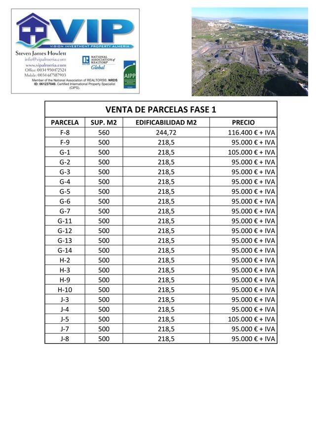 VIP7683: Land for Sale in Mojácar Playa, Almeria