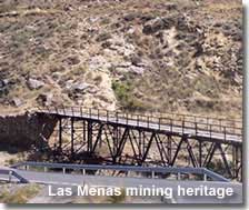 Old mining facilities at Las Menas