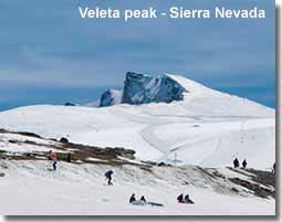 Valeta peak in the Andalucian Sierra Nevada