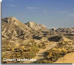 Tabernas desert landscape